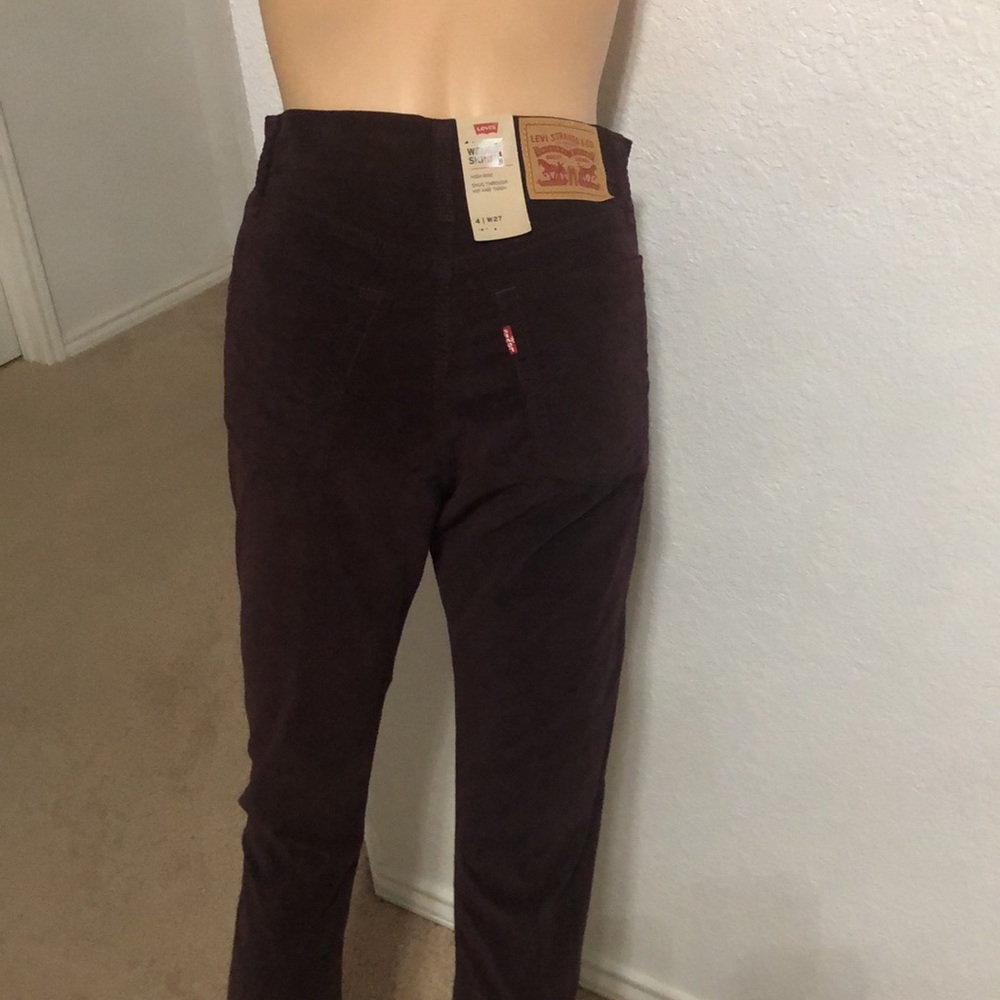 Levis Skinny Wedgie Jeans Malbec Moleskin - Picture 10 of 15